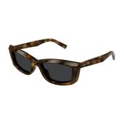 Curved Cat-Eye Sunglasses SL 660 Saint Laurent , Brown , Dames