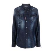 Long Sleeve Tops Dsquared2 , Blue , Dames