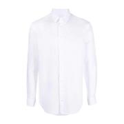 Elegant Wit Heren Overhemd met Lange Mouwen Giorgio Armani , White , H...