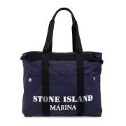Marina collectie shopper tas Stone Island , Blue , Heren