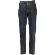 Skinny Jeans Balmain , Black , Heren