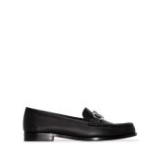 Elegant Zwarte Loafers Salvatore Ferragamo , Black , Dames