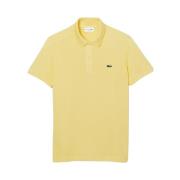 Gele T-shirts en Polos Lacoste , Yellow , Heren