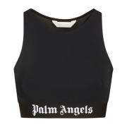 T-Shirts Palm Angels , Black , Dames