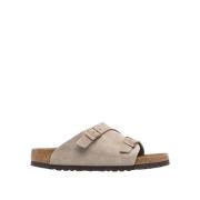 Comfortabele Suede Zurich Sandalen Birkenstock , Beige , Dames