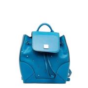 Pre-owned Leather backpacks MCM Pre-owned , Blue , Dames