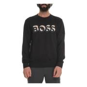 Soleri 07 Crewneck sweatshirt Boss , Black , Heren