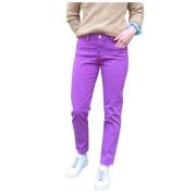 Clara Gestreepte Broek Islow , Purple , Dames