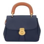 Pre-owned Leather handbags Burberry Vintage , Blue , Dames