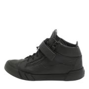 Pre-owned Leather sneakers Giuseppe Zanotti Pre-owned , Black , Heren