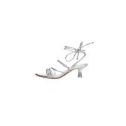 Dafne Shine Zilveren Leren Sandalen 3Juin , Gray , Dames