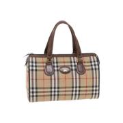 Pre-owned Nylon handbags Burberry Vintage , Beige , Dames