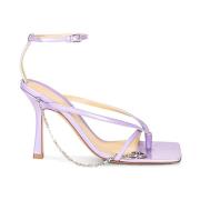 High Heel Sandals Bottega Veneta , Purple , Dames