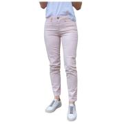 Clara Gestreepte Broek Islow , Beige , Dames