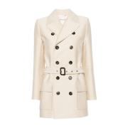 Coats Saint Laurent , Beige , Dames