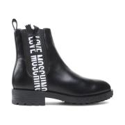 Ankle Boots Moschino , Black , Dames