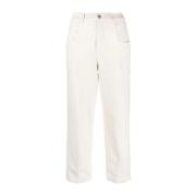 Beige Straight Jeans Casual Style Eleventy , Beige , Dames