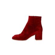 Pre-owned Suede boots Gianvito Rossi Pre-owned , Red , Dames