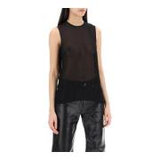 Sleeveless Tops Ami Paris , Black , Dames