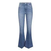 Flared Jeans Paige , Blue , Dames