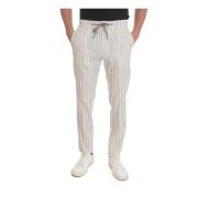 Spiaggia trousers with lace tie Berwich , White , Heren