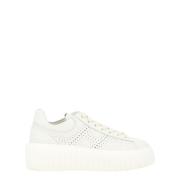 Gestreepte Geperforeerde Sneakers Hogan , White , Dames