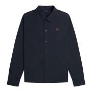 Navy Overshirt M5653 Fred Perry , Blue , Heren
