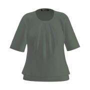 Korte Mouw Blouse Shirt Nos714404 Frank Walder , Green , Dames