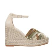 Wedges Espadrilles , Beige , Dames