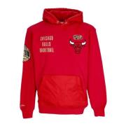 NBA Team OG 2.0 Fleece Hoodie Vintage Logo Mitchell & Ness , Red , Her...