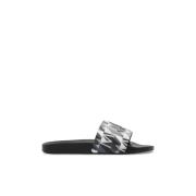 Basile rubberen slides Moncler , Black , Heren