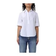 Korte Mouw Overhemd Dondup , White , Dames