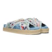 Slippers Jeans blauw Mou , Multicolor , Dames