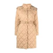 Down Jackets Twinset , Brown , Dames