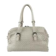 Pre-owned Leather travel-bags Bottega Veneta Vintage , Gray , Dames