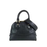 Pre-owned Leather handbags Louis Vuitton Vintage , Black , Dames