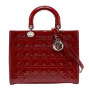 Pre-owned Leather totes Dior Vintage , Red , Dames