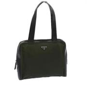 Pre-owned Fabric totes Prada Vintage , Green , Dames