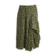 Pre-owned Silk bottoms Burberry Vintage , Green , Dames