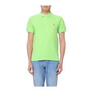 Slim Katoenen Polo Polo Ralph Lauren , Green , Heren