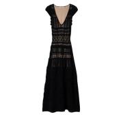 Maxi Dresses Twinset , Black , Dames