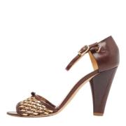 Pre-owned Leather sandals Marc Jacobs Pre-owned , Brown , Dames