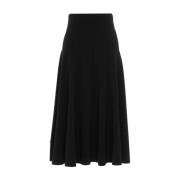 Midi Skirts Norma Kamali , Black , Dames