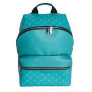 Pre-owned Leather backpacks Louis Vuitton Vintage , Blue , Dames