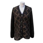 Pre-owned Wool outerwear Chanel Vintage , Black , Dames