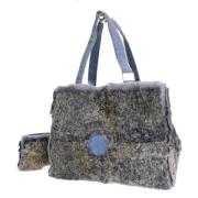 Pre-owned Fur chanel-bags Chanel Vintage , Gray , Dames