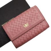 Pre-owned Leather wallets Bottega Veneta Vintage , Pink , Unisex