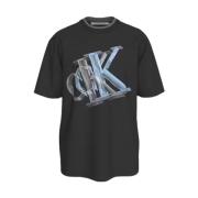 Klassiek T-shirt Calvin Klein , Black , Heren