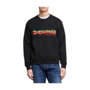 Stijlvolle Sweatshirt Dsquared2 , Black , Heren