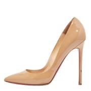 Pre-owned Leather heels Christian Louboutin Pre-owned , Beige , Dames